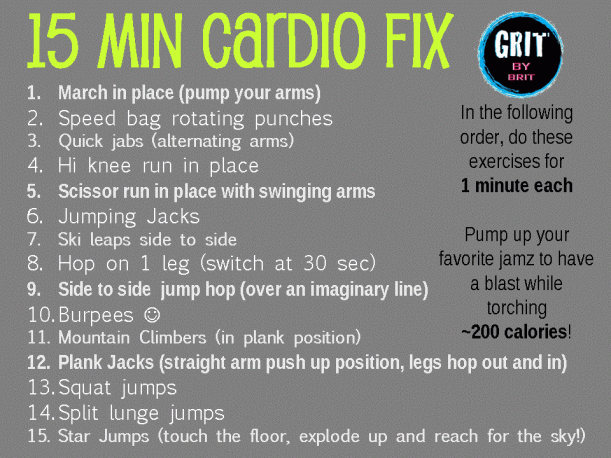 15 Min Cardio Fix